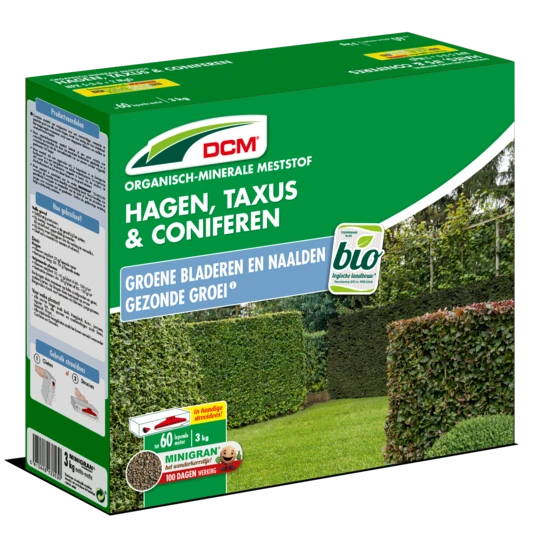 DCM Meststof Hagen, Taxus & Coniferen 3 KG 3 DCM Meststof Hagen, Taxus & Coniferen 3 KG